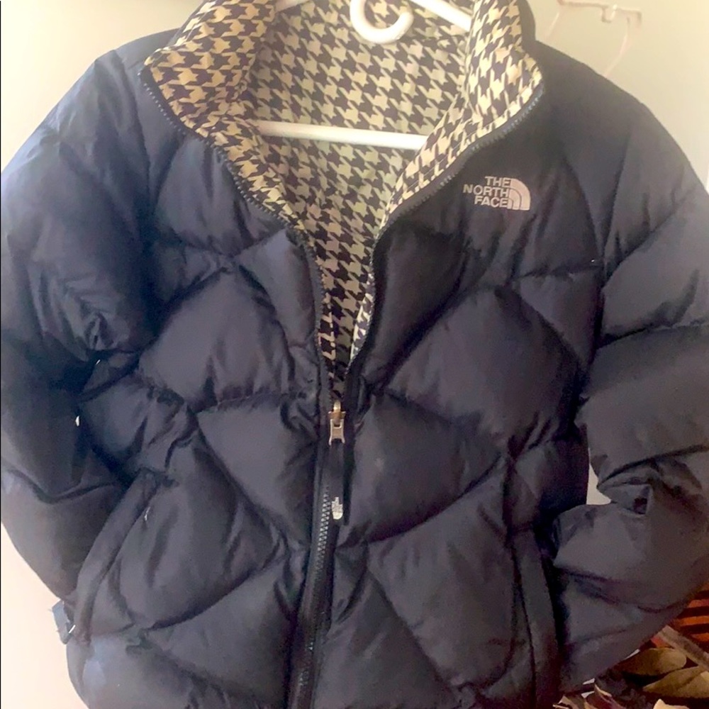 North face reversible jacket. Big kids